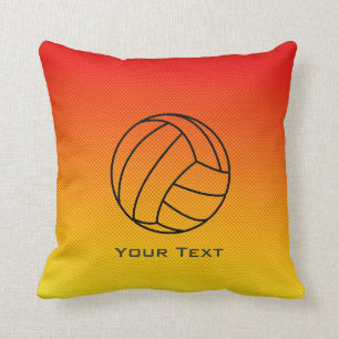 Coussin Volleyball jaune-orange