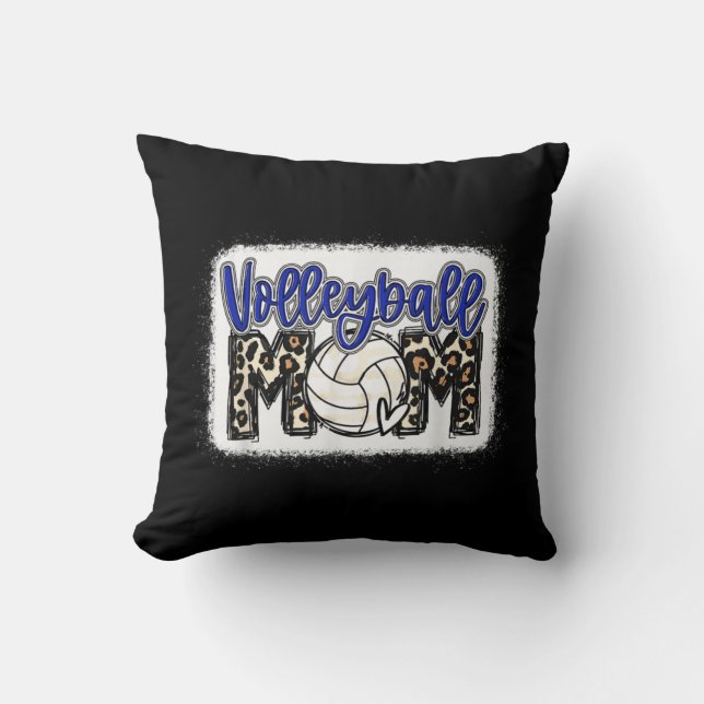 Coussin Volleyball Maman Blue Leopard 8 (Recto)
