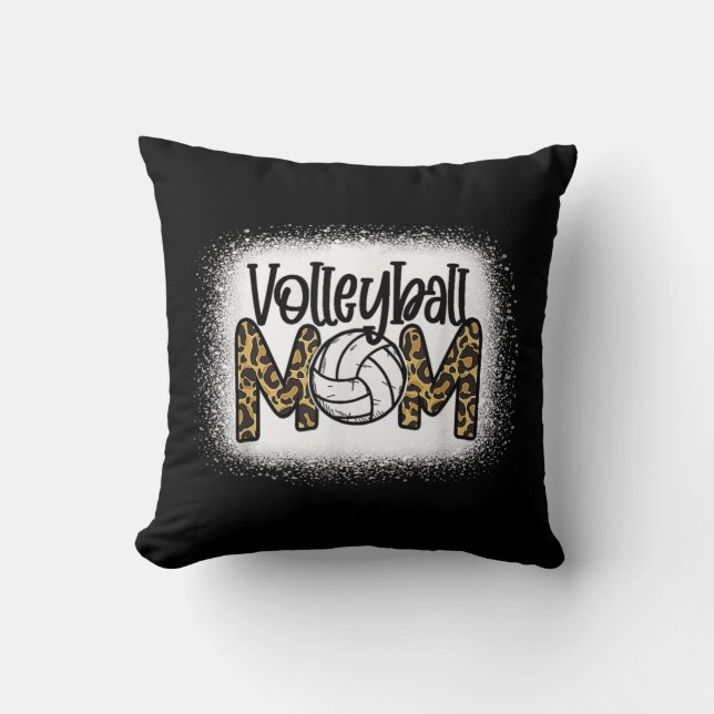 Coussin Volleyball Maman Leopard Bleached Fun Fun Mother's (Recto)