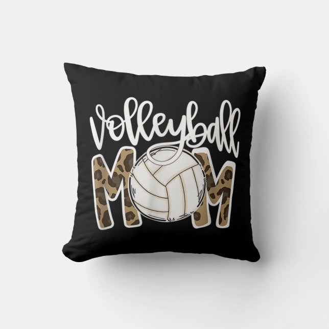 Coussin Volleyball Maman Leopard Fun Ball Maman Fête des m (Recto)
