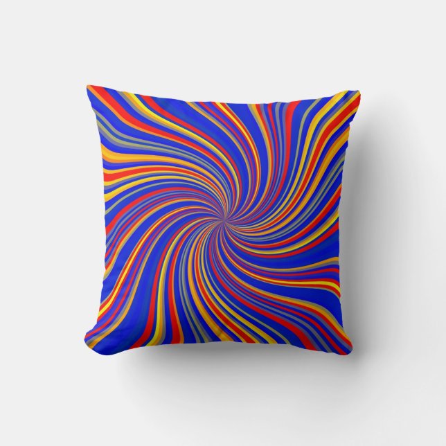 Coussin Vortex coloré 02 (Recto)