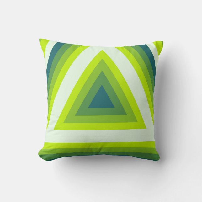 Coussin Vortex verdoyant (Recto)