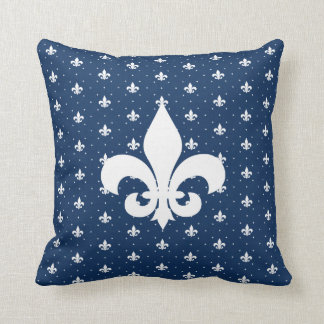 Coussin Votre couleur personnalisée, Motif Fleur-de-lis