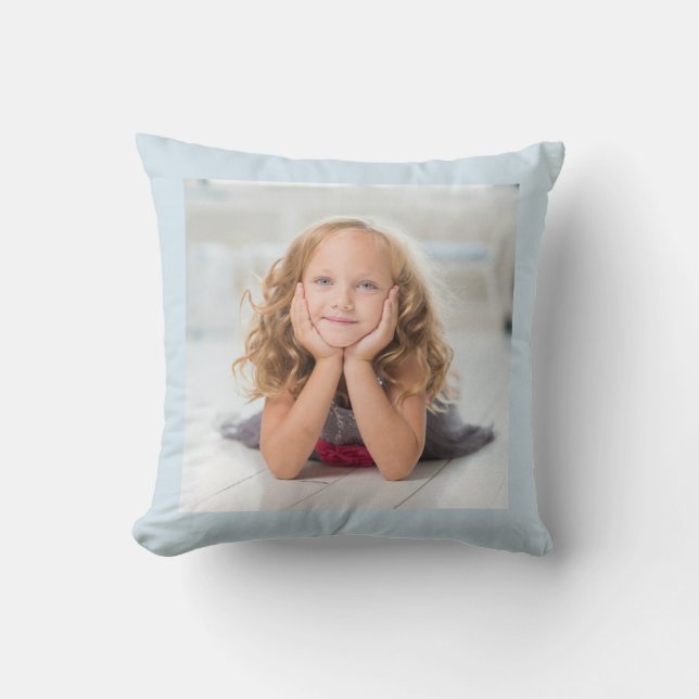 Coussin Votre enfant photo ici Cushion (Recto)