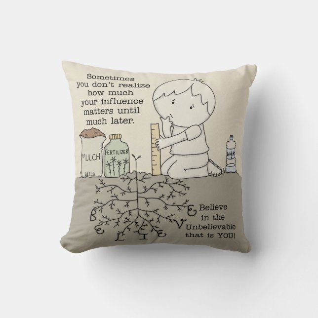 Coussin Votre influence compte (Recto)