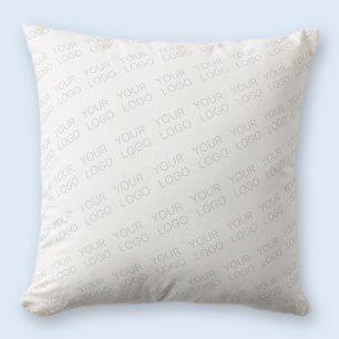 Coussin Votre logo automatiquement éclairci et répété