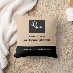 Coussin Votre logo d'entreprise & Fabriqué à la main par l