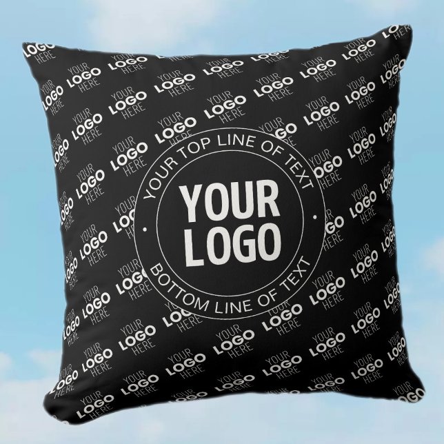 Coussin Votre logo et votre texte personnalisable avec Mot (Créateur téléchargé)