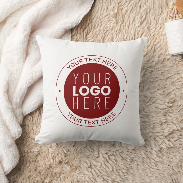 Coussin Votre logo et votre texte personnalisable | Couleu (Couverture)