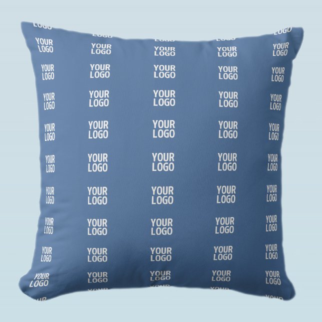 Coussin Votre logo ou image  | Motif à rayures verticales  (Créateur téléchargé)