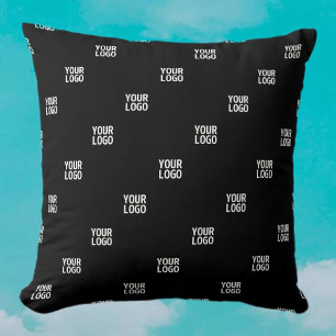 Coussin Votre logo ou n'importe quelle image Bandes diag