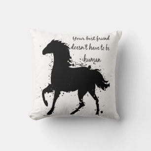 Coussin Votre meilleur ami Inspirational Horse Cote Art