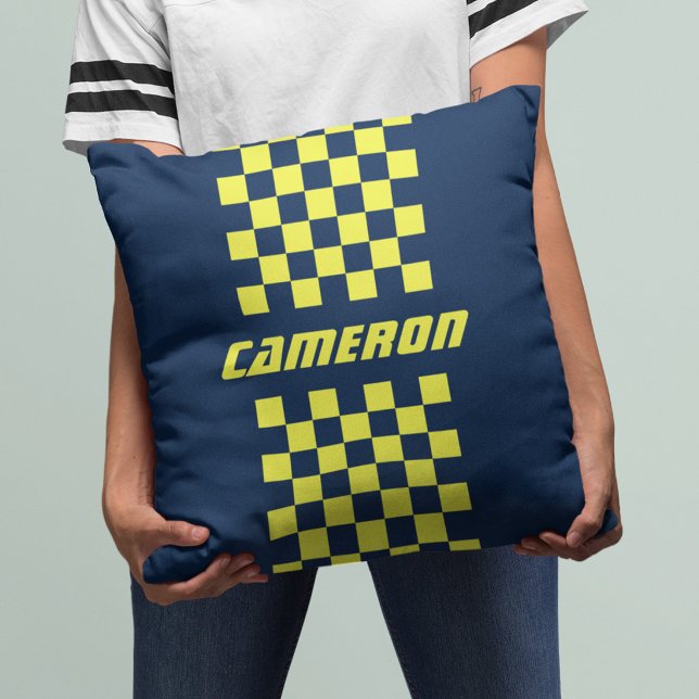 Coussin Votre nom entièrement personnalisable avec des cou (Créateur téléchargé)