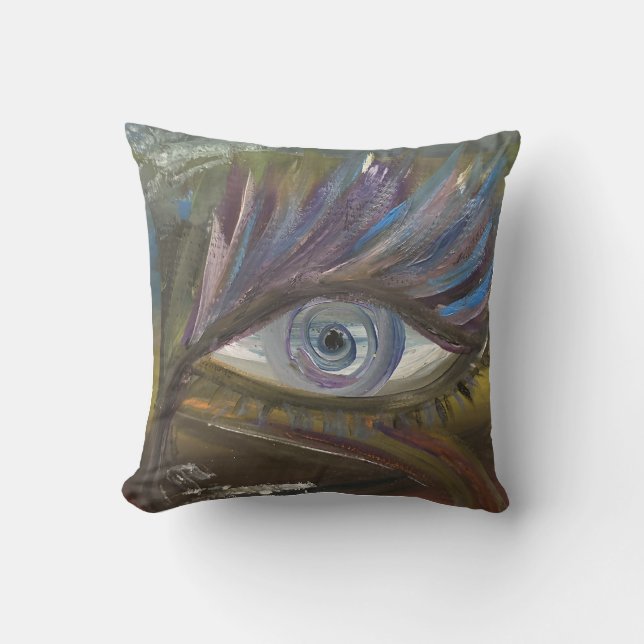 Coussin Votre œil est le miroir de votre âme (Recto)