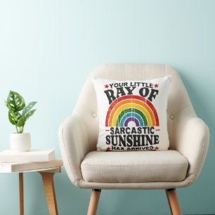 Coussin Votre petit rayon de soleil sarcastique