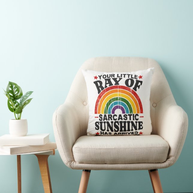 Coussin Votre petit rayon de soleil sarcastique (Chaise)