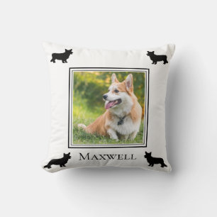 Coussin Votre Photo Cardigan Welsh Corgi Personnalisé