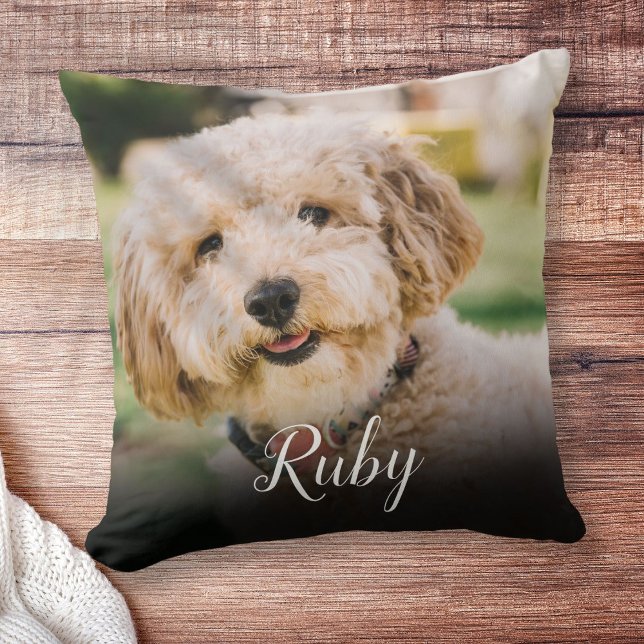 Coussin Votre photo de compagnie préférée (Créateur téléchargé)