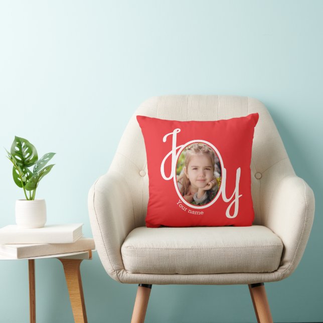 Coussin Votre photo et nom lancer l'oreiller (Chaise)