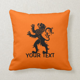 Coussin Votre texte - lion de la Hollande