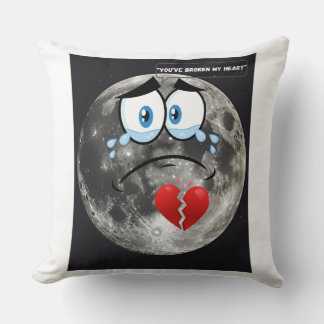 Coussin Vous avez brisé mon coeur - Si la Lune pouvait par
