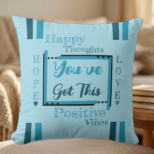 Coussin Vous avez cette motivation bleue