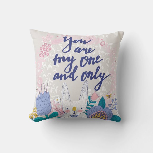 Coussin Vous avez des mes ans et seulement (Recto)