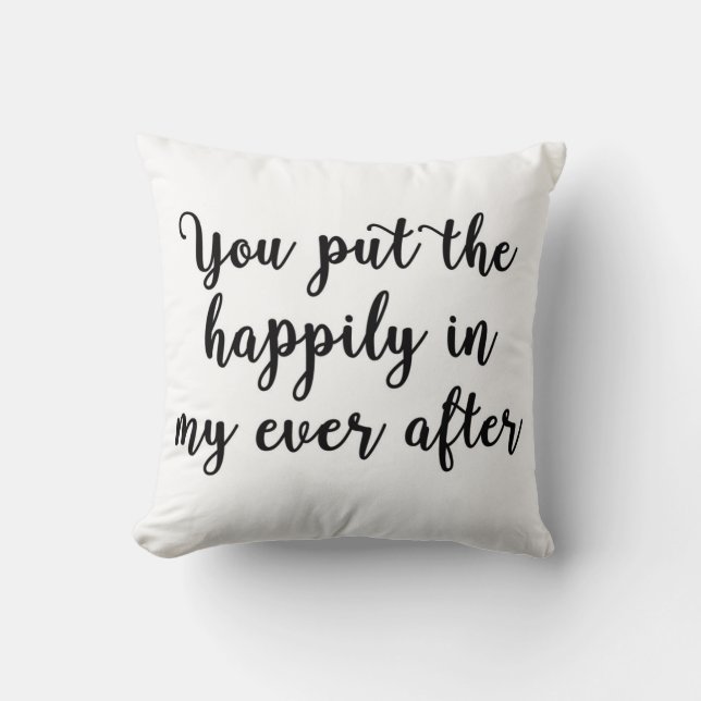 Coussin Vous avez mis heureusement dedans le mon pour (Recto)