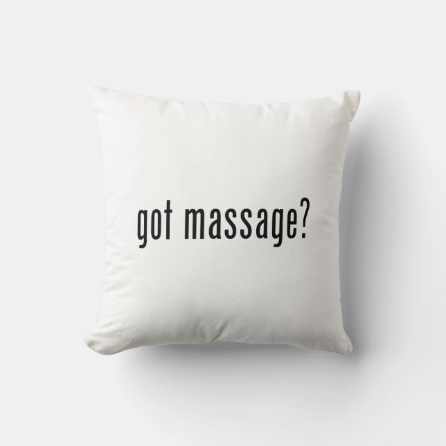 Coussin Vous avez reçu un massage ? (Recto)