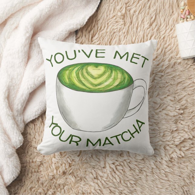 Coussin Vous avez rencontré votre Match Matcha Green Tea L (Couverture)