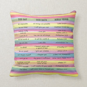 Coussin VOUS DITES / DIEU DIT (Sachez que vous êtes amoure