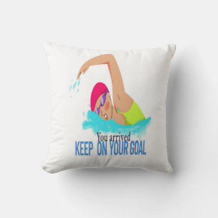 Coussin Vous êtes arrivé, maintenez votre objectif