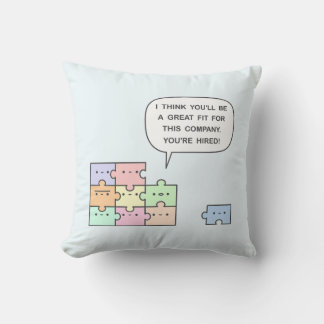 Coussin Vous êtes embauché !