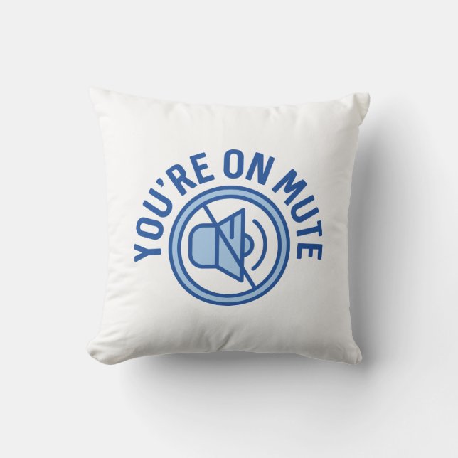 Coussin Vous êtes en sourdine (Recto)