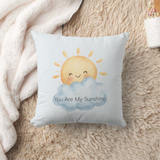 Coussin Vous êtes mon bonheur Soleil Nuage Heureux (Couverture)