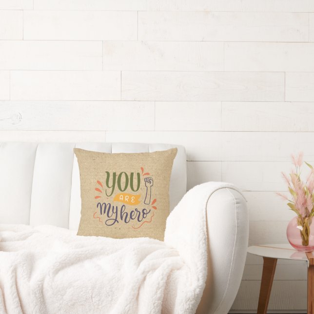 Coussin Vous êtes mon héros ! (Canapé)