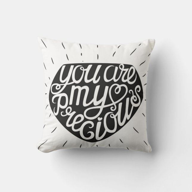 Coussin Vous êtes mon précieux (Recto)