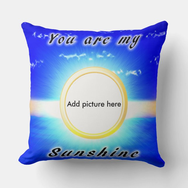Coussin Vous êtes mon soleil (Recto)