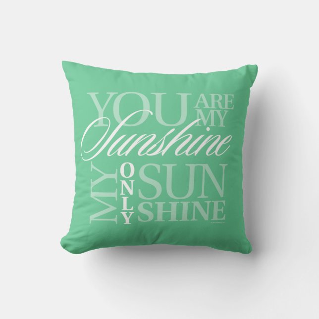 Coussin Vous Êtes Mon Soleil (Recto)