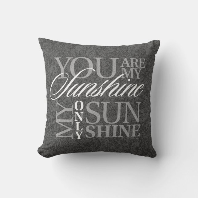 Coussin Vous êtes mon soleil (Recto)