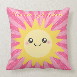 Coussin Vous êtes mon soleil mignon de soleil