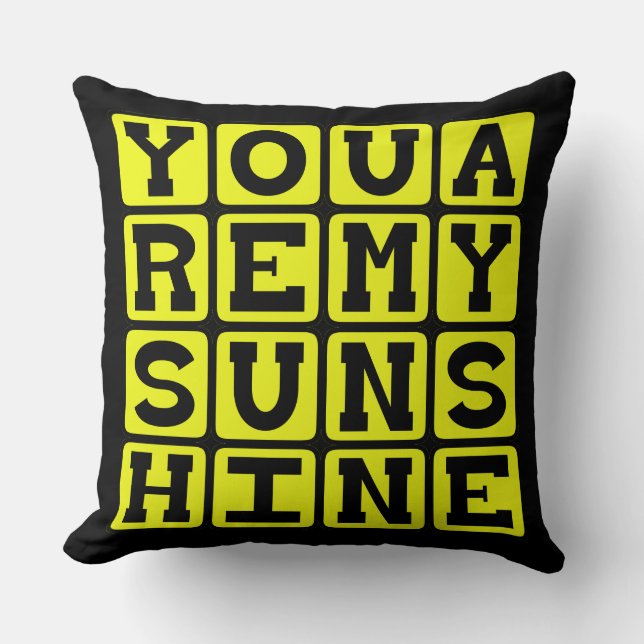 Coussin Vous Êtes Mon Soleil, Un Standard Romantique (Recto)