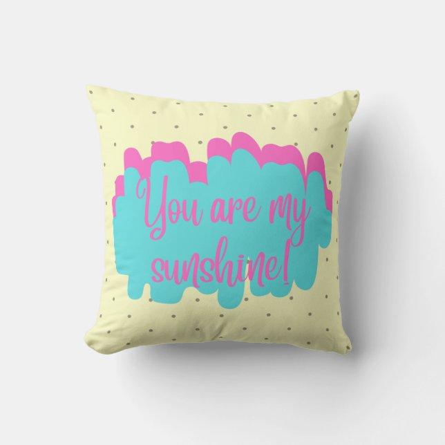 Coussin Vous êtes mon Sunshine Carré Cushion (Recto)