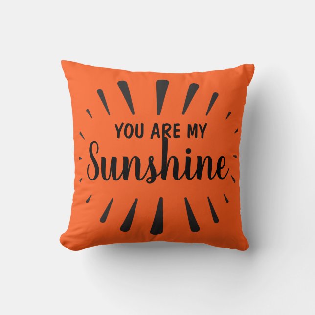 Coussin Vous êtes mon Sunshine Personnalisé (Recto)