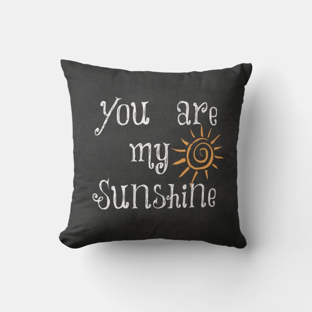 Coussin Vous êtes My Sunshine (Recto)