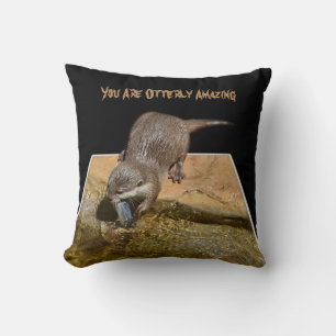 Coussin Vous Êtes Totalement Extraordinaire, Logo Otter, C