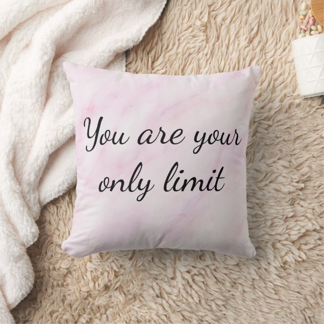 Coussin Vous Êtes Votre Seule Limite - Motivationnelle (Couverture)