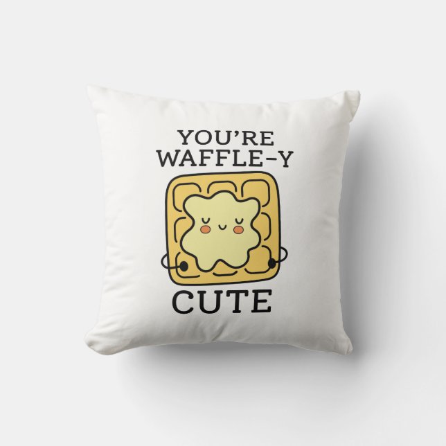 Coussin Vous êtes Waffle-Y mou (Recto)