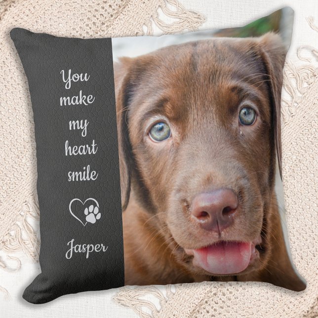 Coussin Vous Faites Mon Coeur Sourire Animaux Amoureux de  (Créateur téléchargé)
