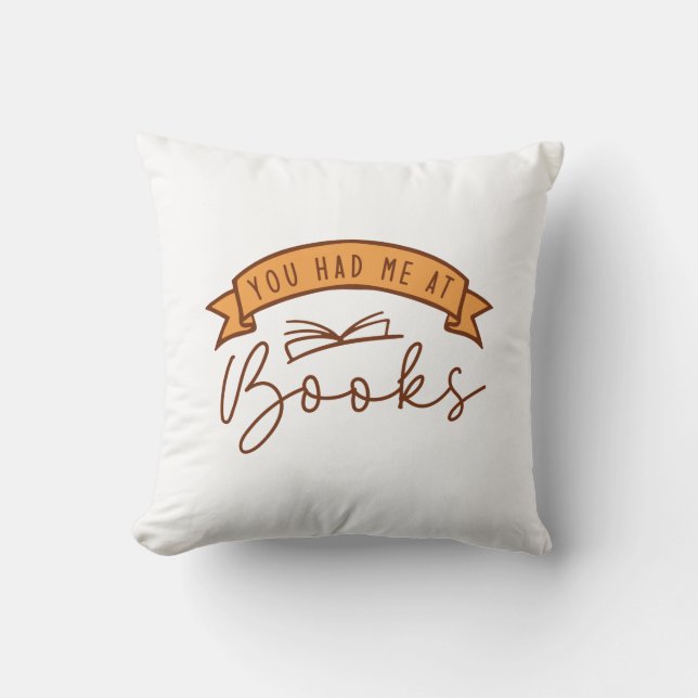 Coussin Vous M'Avez Fait Parler De Livres (Recto)